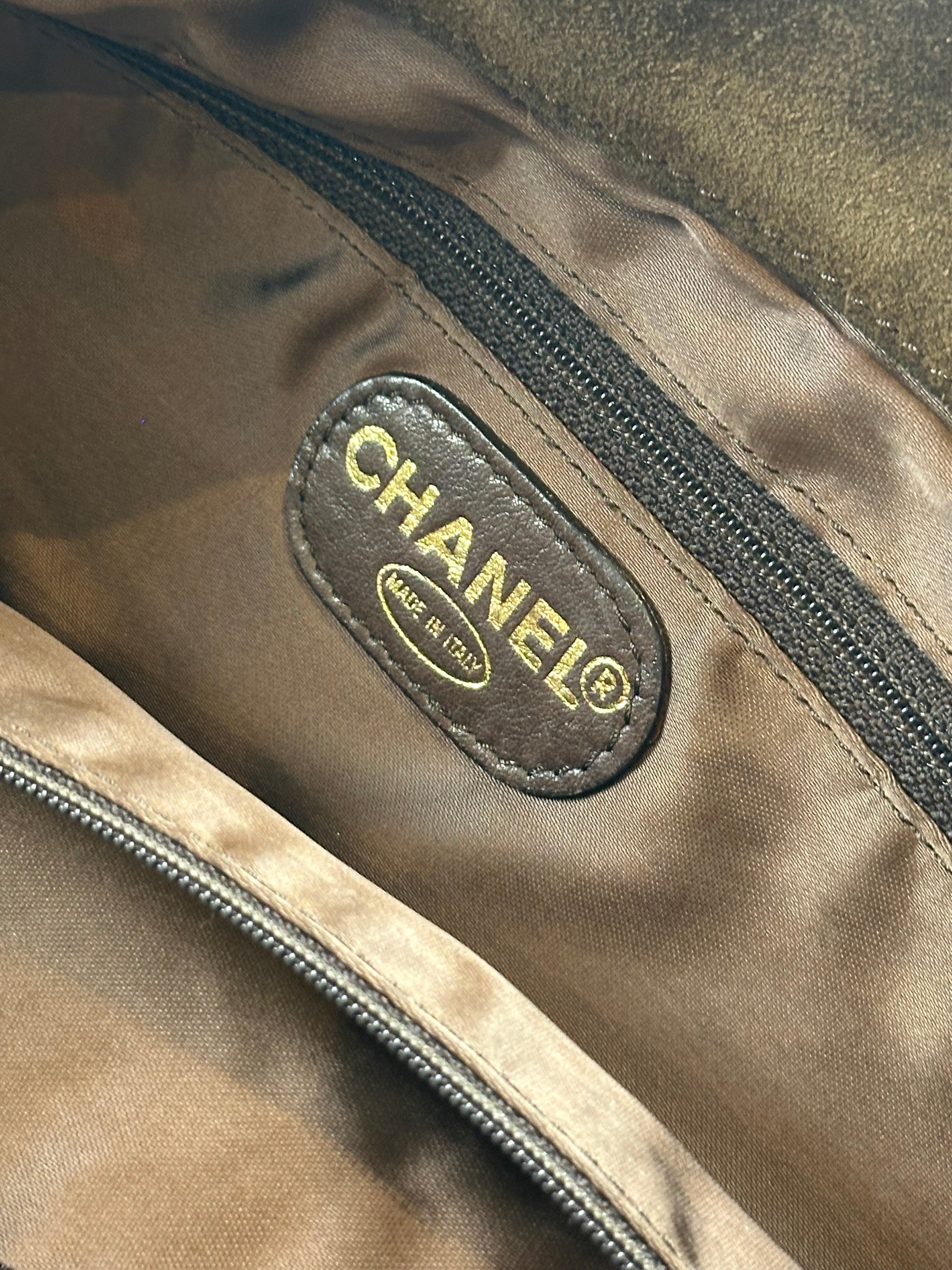 Vintage Suede Tote Bag