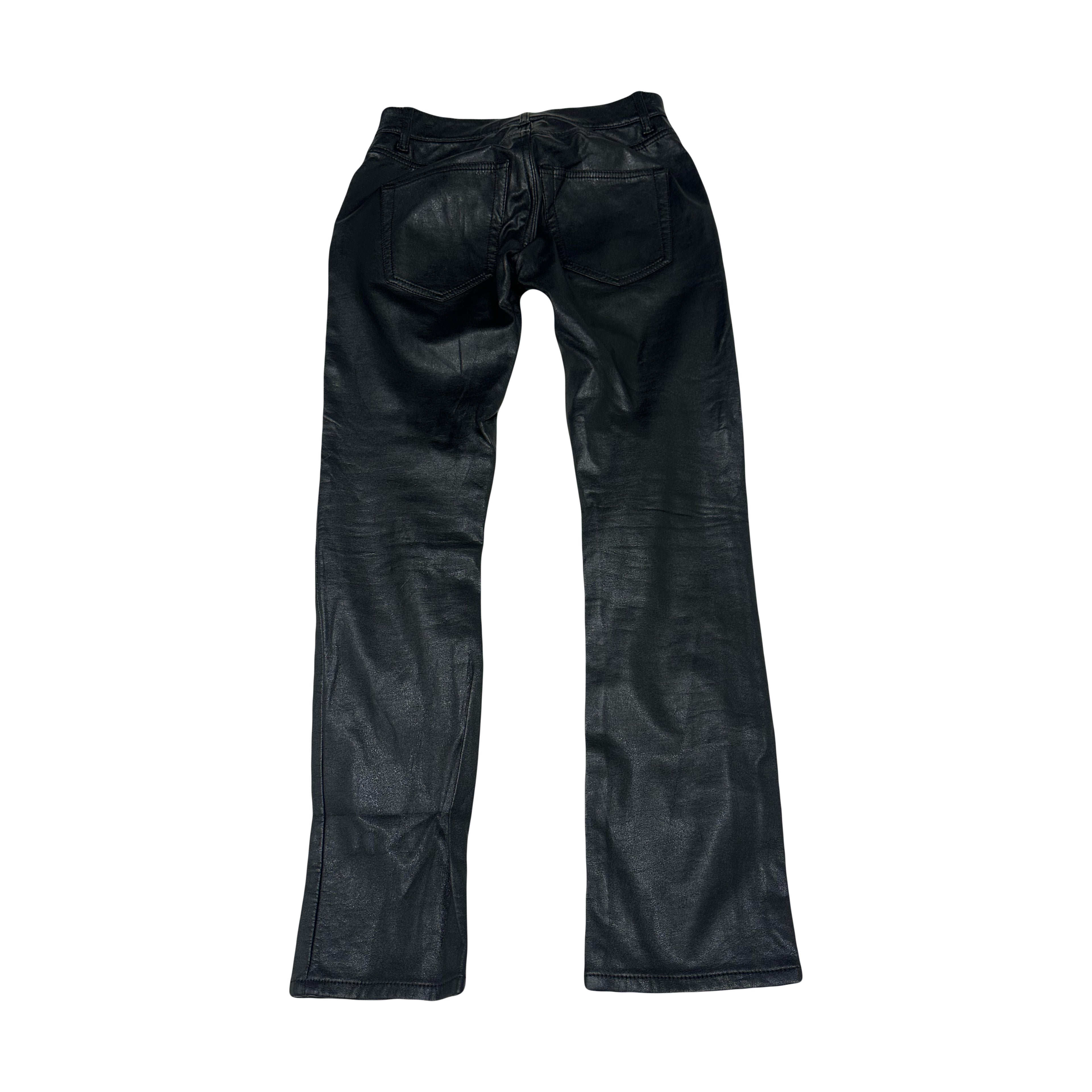 Leather Moto Pants W Zips