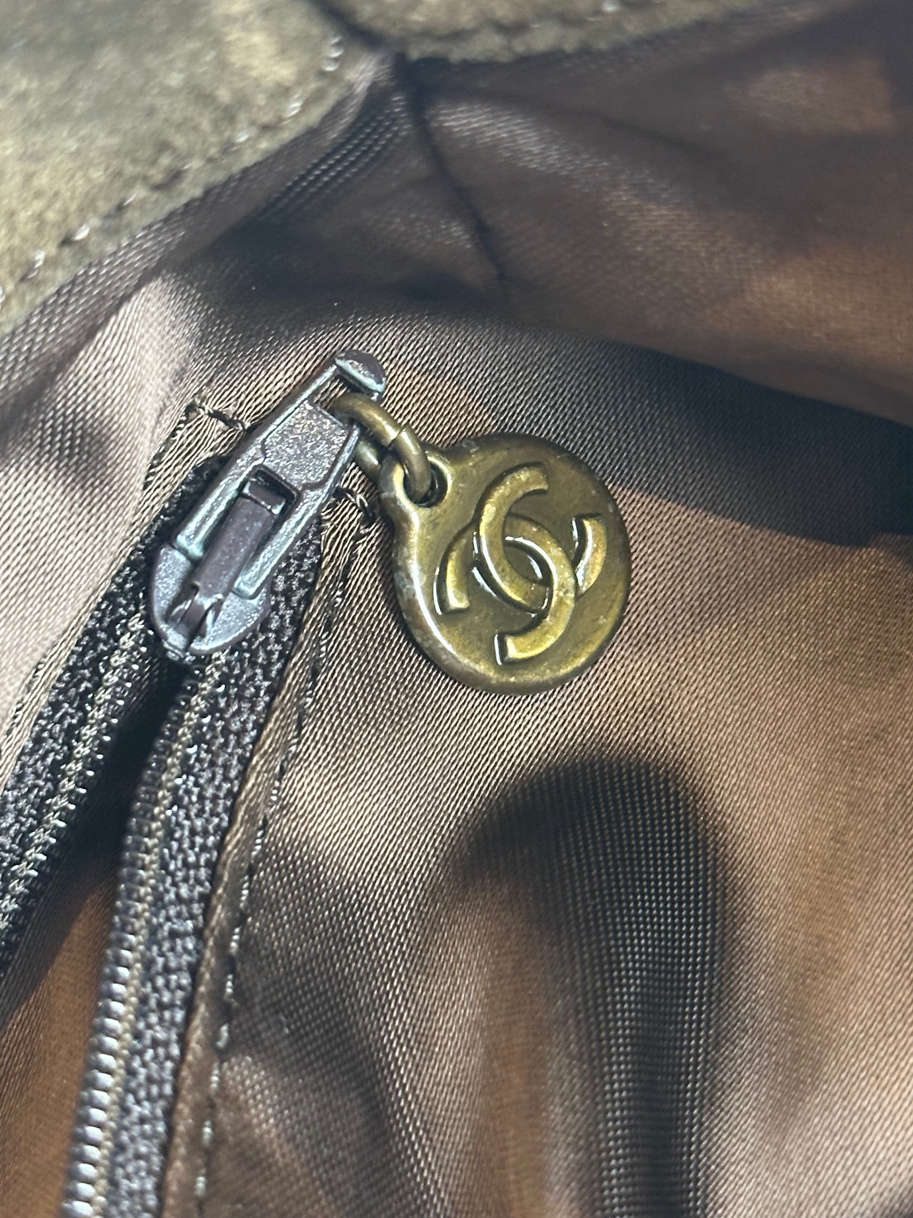 Vintage Suede Tote Bag