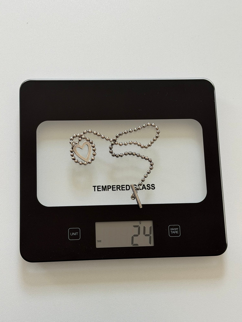 GUCCI STERLING SILVER 925 NECKLACE 24G