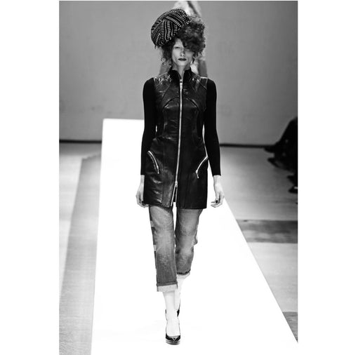 Leather Biker Dress (S)