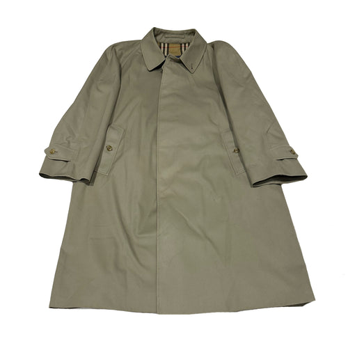 Burberry vintage check trench coat (L)