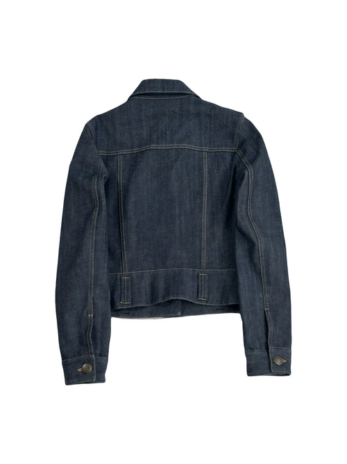 Military denim jacket