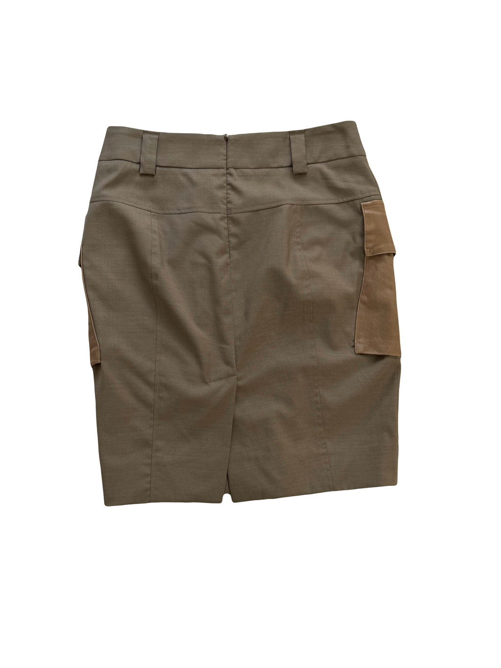 Leather Pockets Skirt