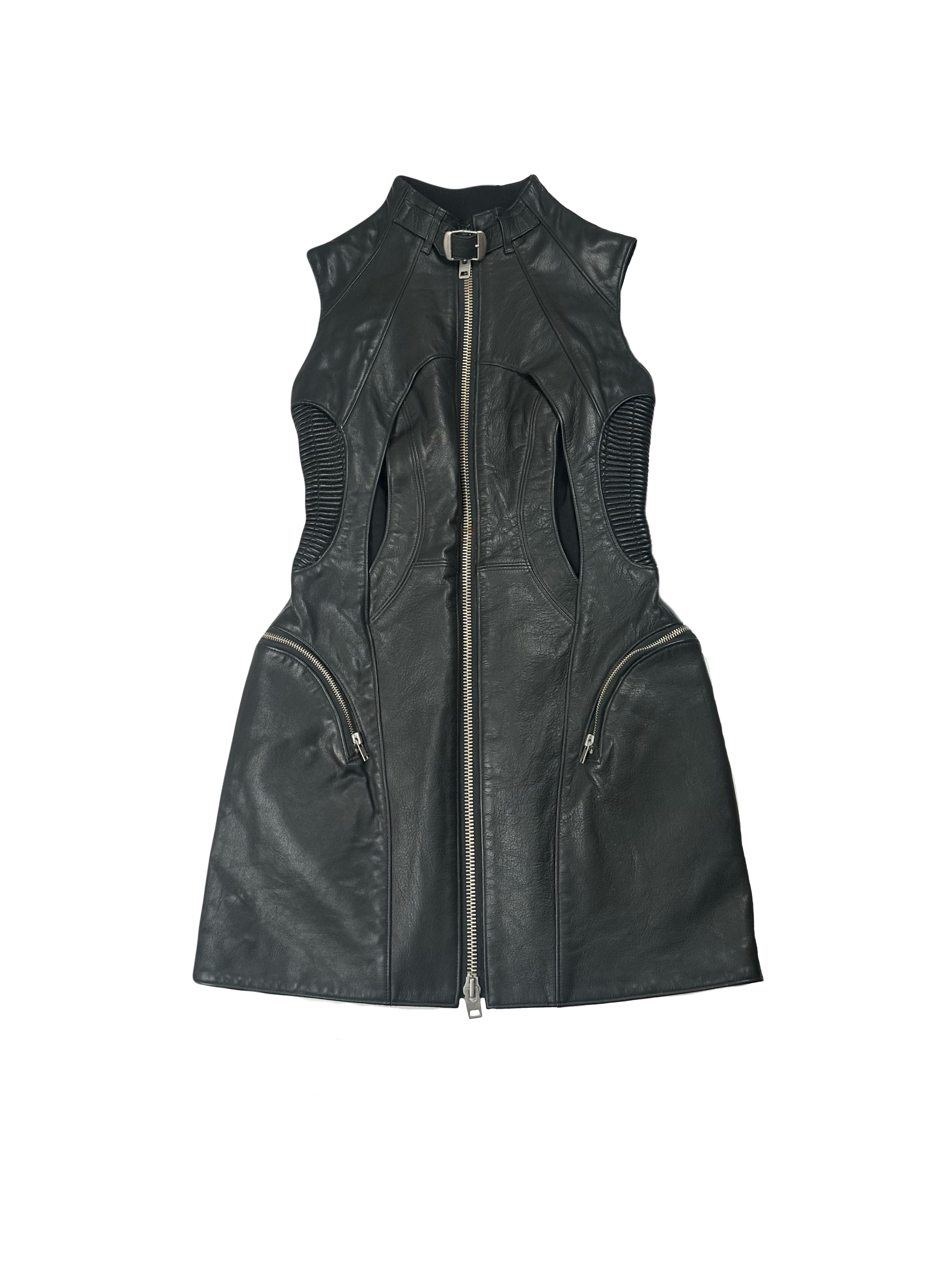 Leather Biker Dress (S)