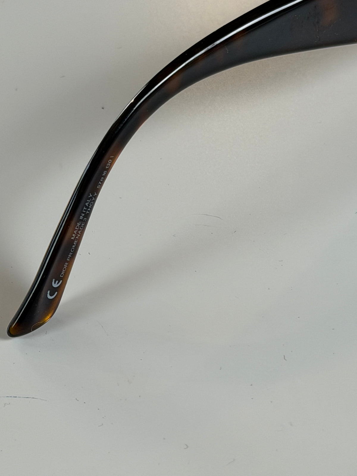 Pre-Owned Dior D Sunglasses Translucent Tortoise Acetate