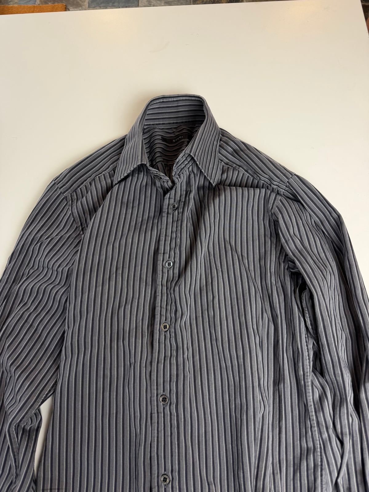 Gucci Tom Ford Era Striped Shirt 38/15 S/M Men’s