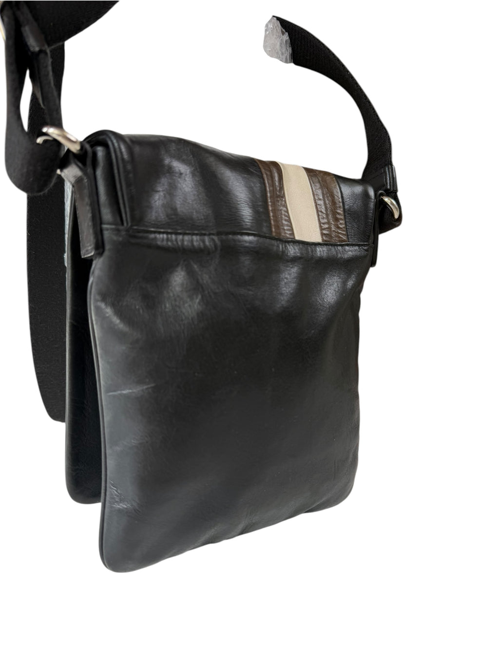 Bally All Leather Mini Satchel Bag Shoulder / Crossbody Adjustable
