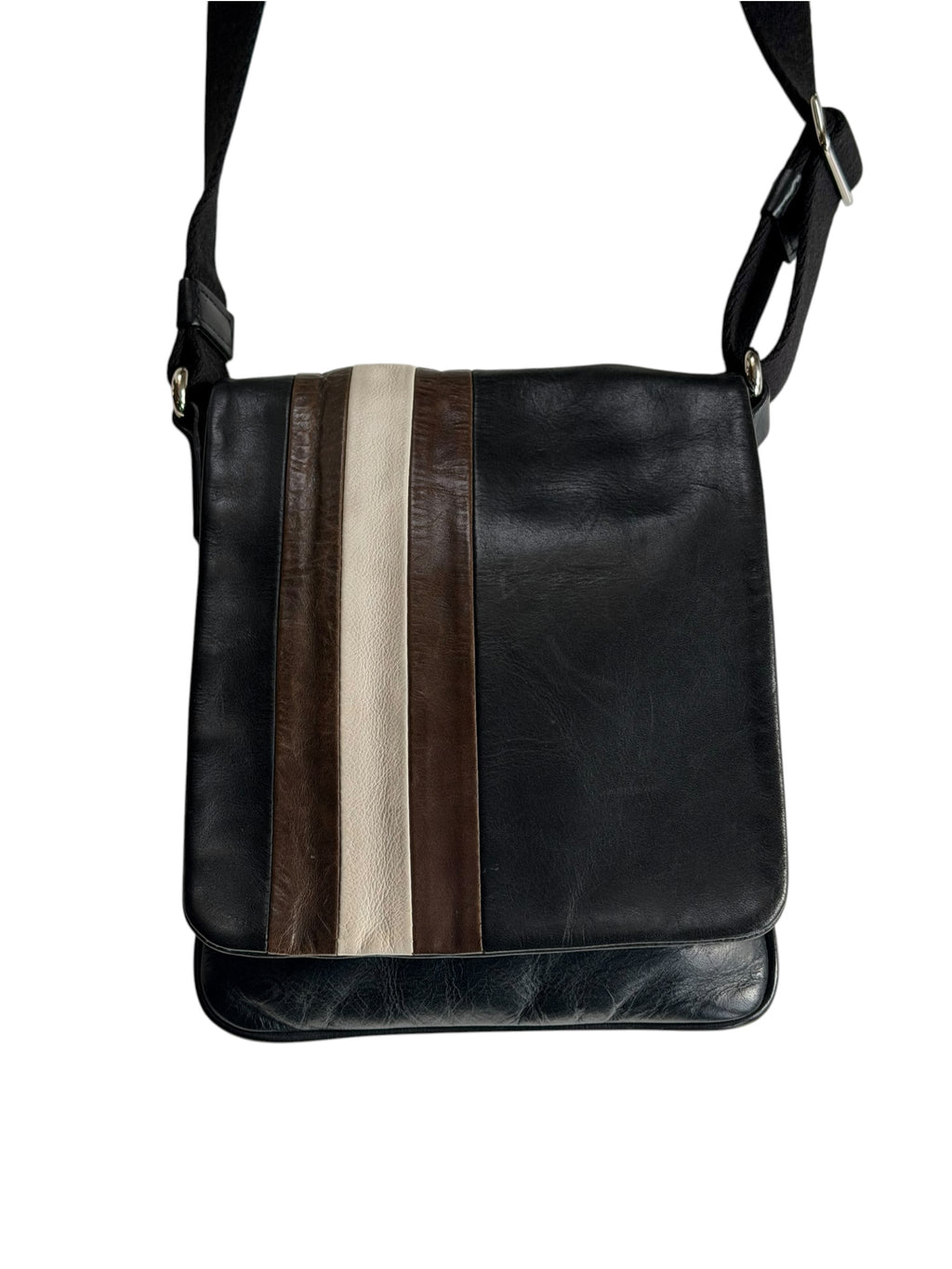 Bally All Leather Mini Satchel Bag Shoulder / Crossbody Adjustable