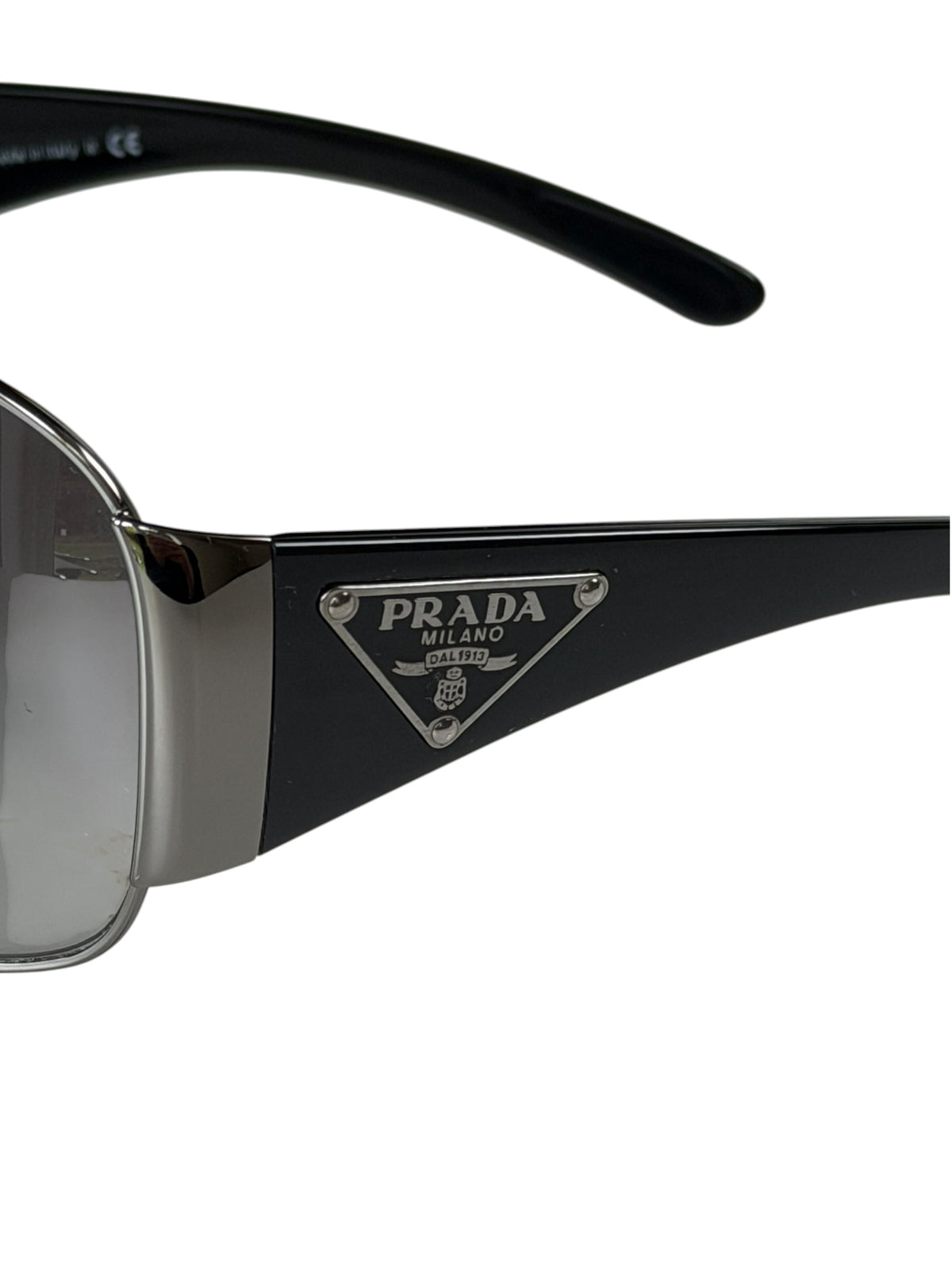 Prada Shield Mask Sunglasses Triangle Logo SPR 57L