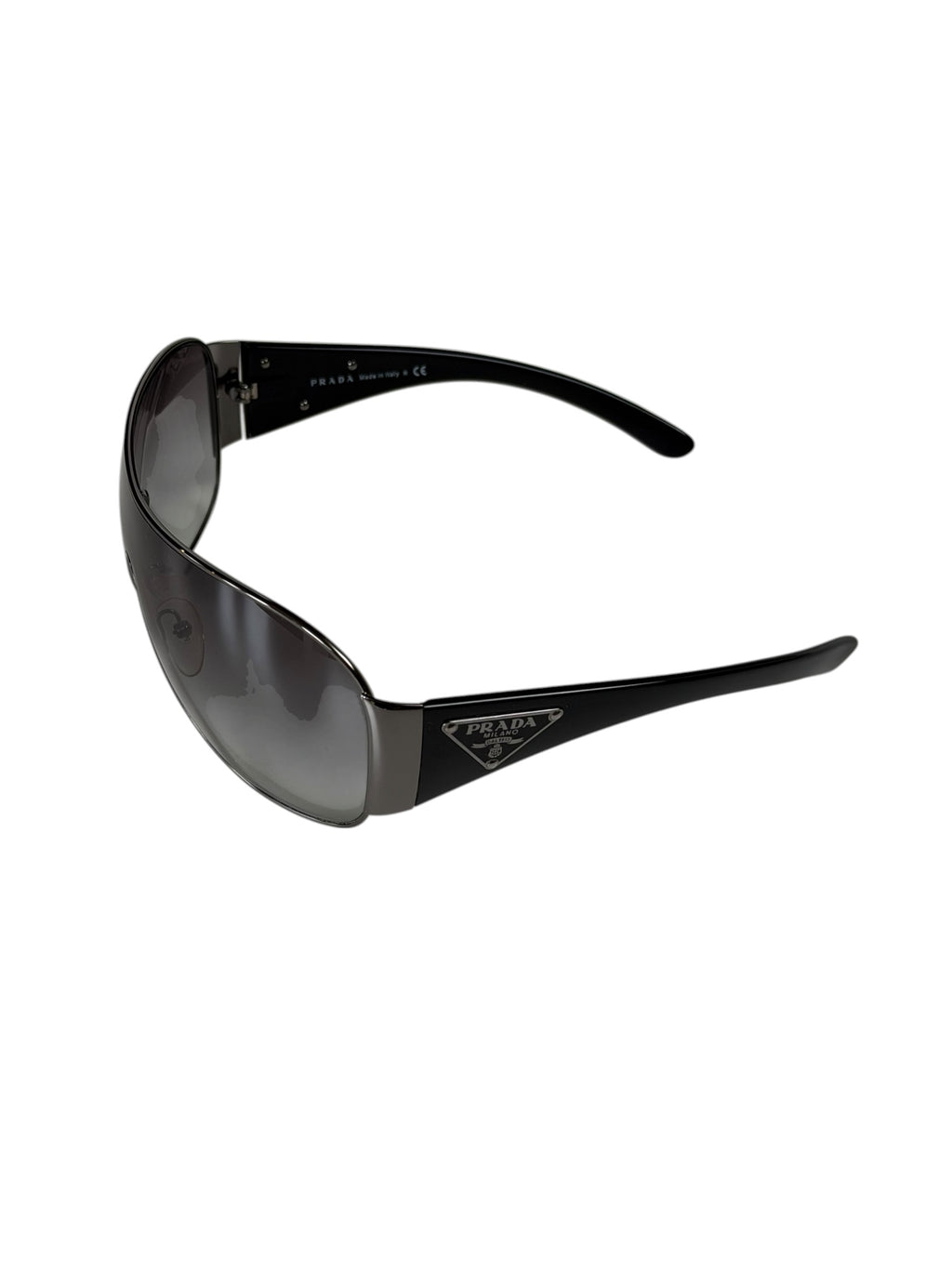 Prada Shield Mask Sunglasses Triangle Logo SPR 57L