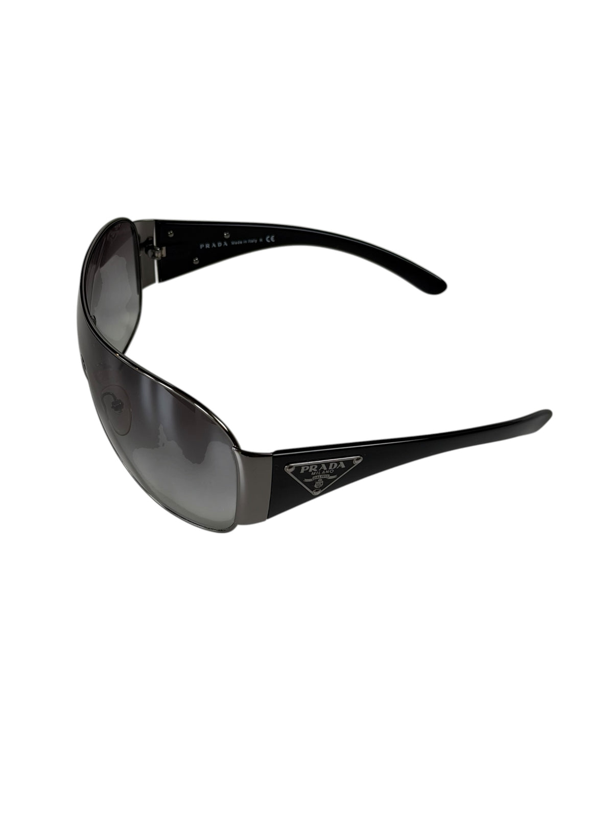 Prada Shield Mask Sunglasses Triangle Logo SPR 57L