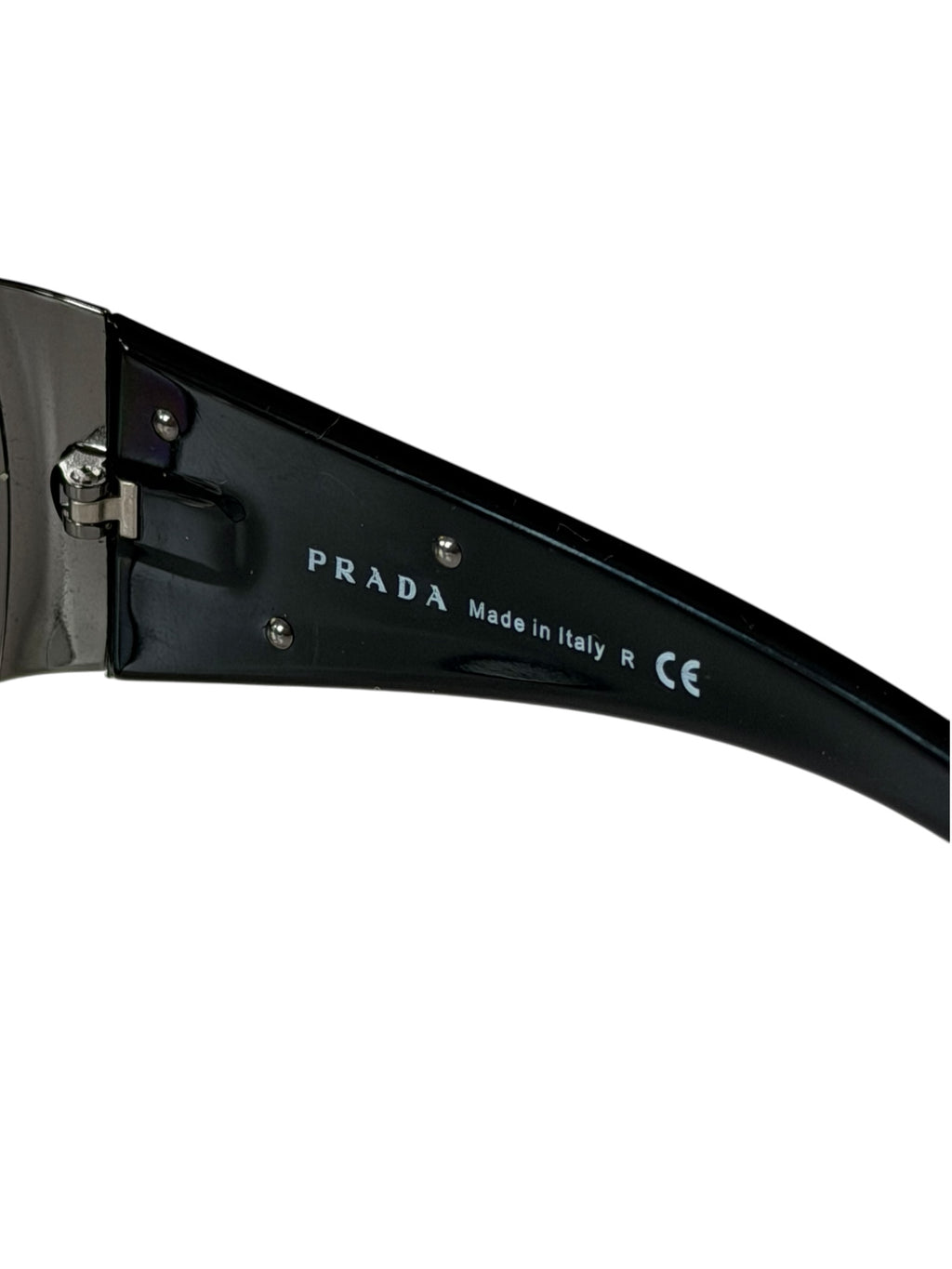 Prada Shield Mask Sunglasses Triangle Logo SPR 57L