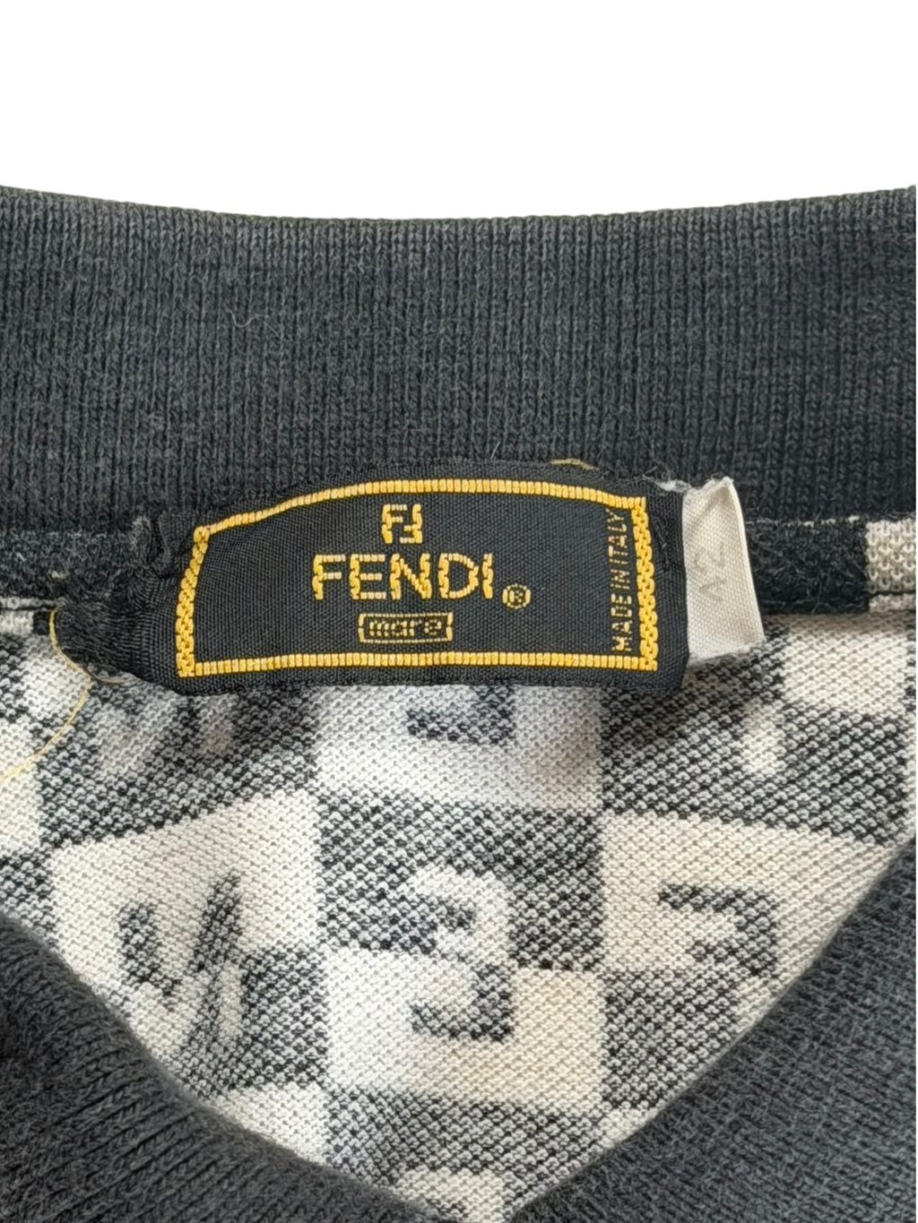 Fendi Vintage Polo Top 100% Cotton Made In Italy Women’s IT42