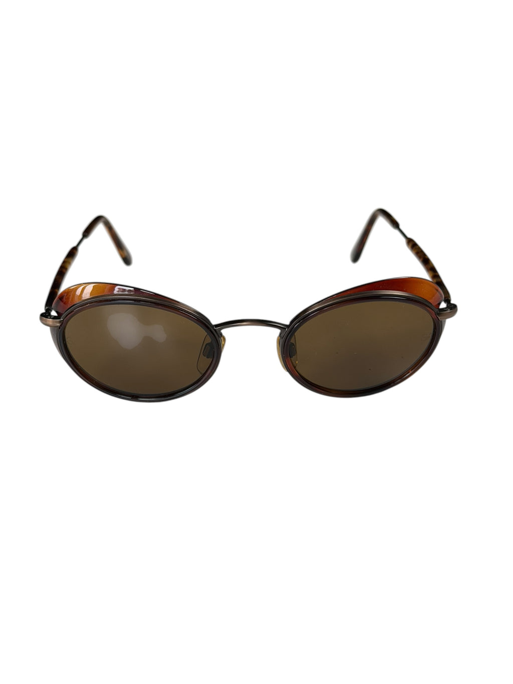 Giorgio Armani Twig Alien Sunglasses Brown Small Round Lenses