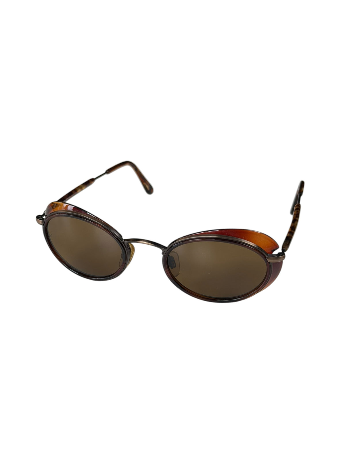 Giorgio Armani Twig Alien Sunglasses Brown Small Round Lenses