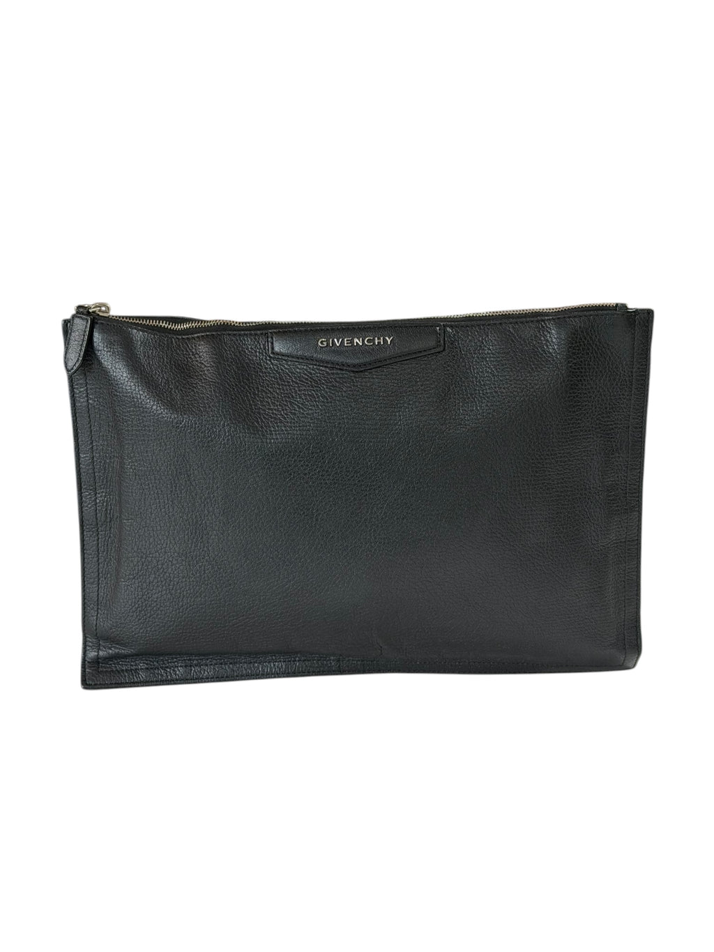 Givenchy Leather Portfolio Pouch Clutch Bag Leather Zip 34 x 23cm
