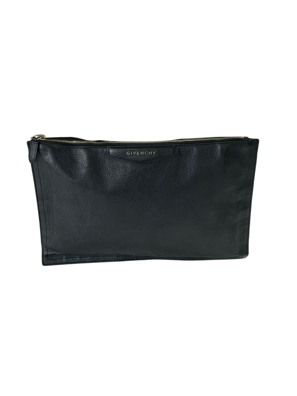 Givenchy Leather Portfolio Pouch Clutch Bag Leather Zip 34 x 23cm