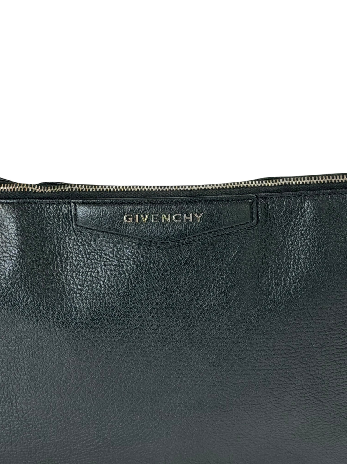 Givenchy Leather Portfolio Pouch Clutch Bag Leather Zip 34 x 23cm
