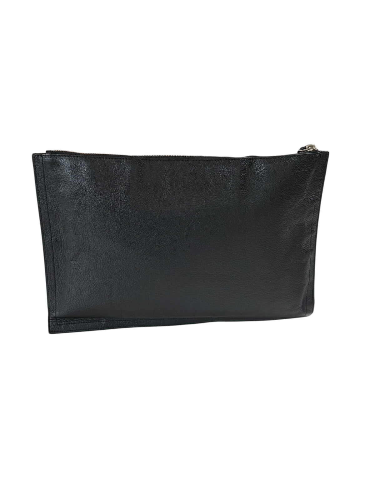 Givenchy Leather Portfolio Pouch Clutch Bag Leather Zip 34 x 23cm