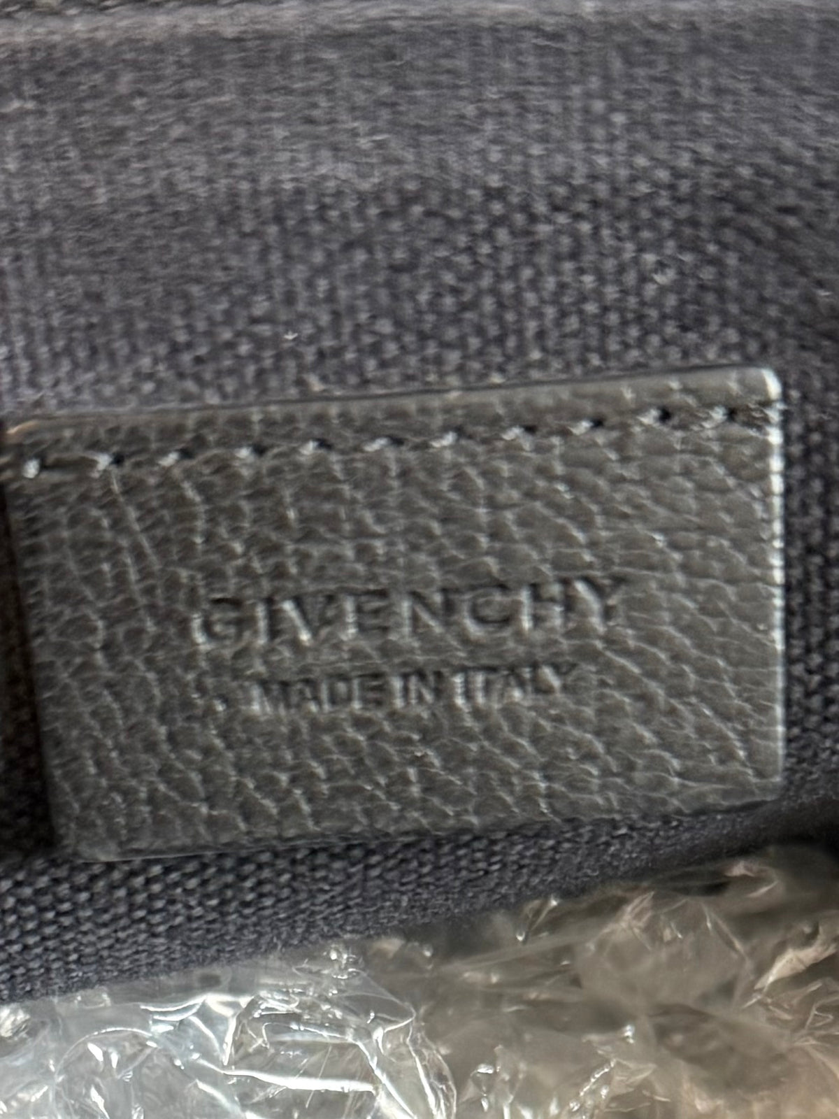 Givenchy Leather Portfolio Pouch Clutch Bag Leather Zip 34 x 23cm