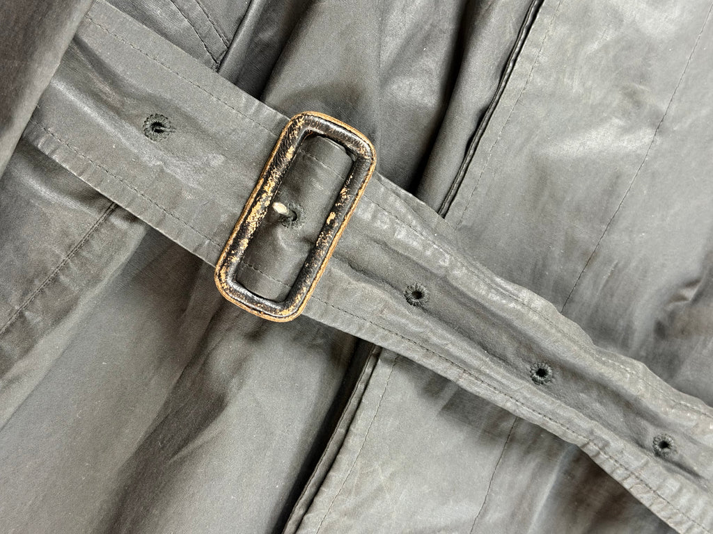 Burberry Rare Vintage Waxed Cotton Garbadine Trench Coat Men’s L
