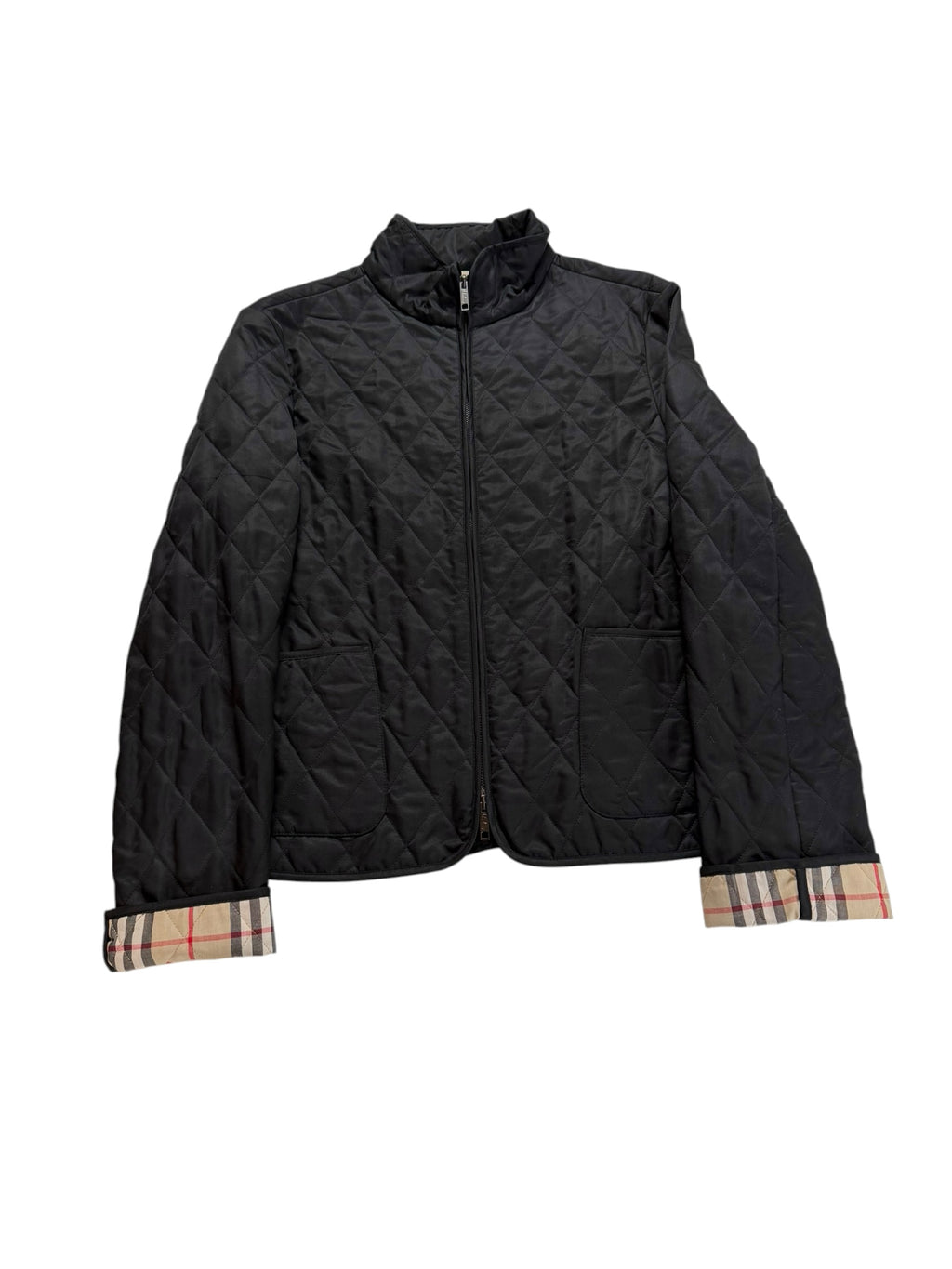 Burberry Hunting Jacket Quilted Filled Winter Warm In Weather Women’s M