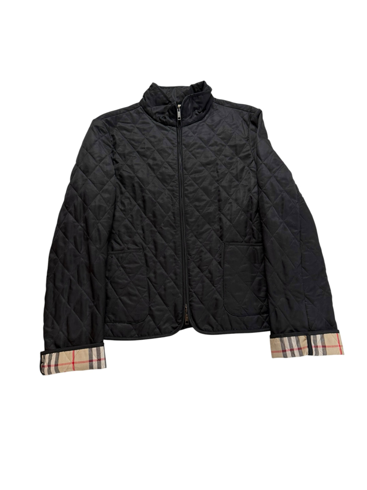 Burberry Hunting Jacket Quilted Filled Winter Warm In Weather Women’s M