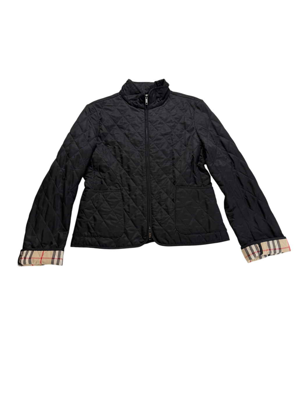 Burberry Hunting Jacket Quilted Filled Winter Warm In Weather Women’s M