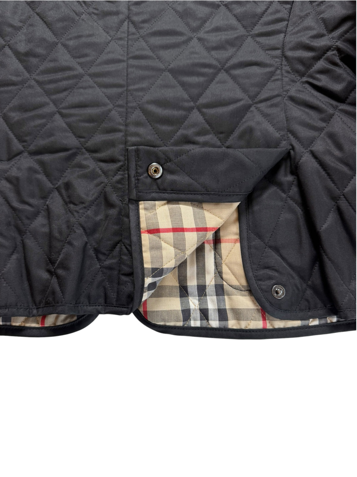 Burberry Hunting Jacket Quilted Filled Winter Warm In Weather Women’s M