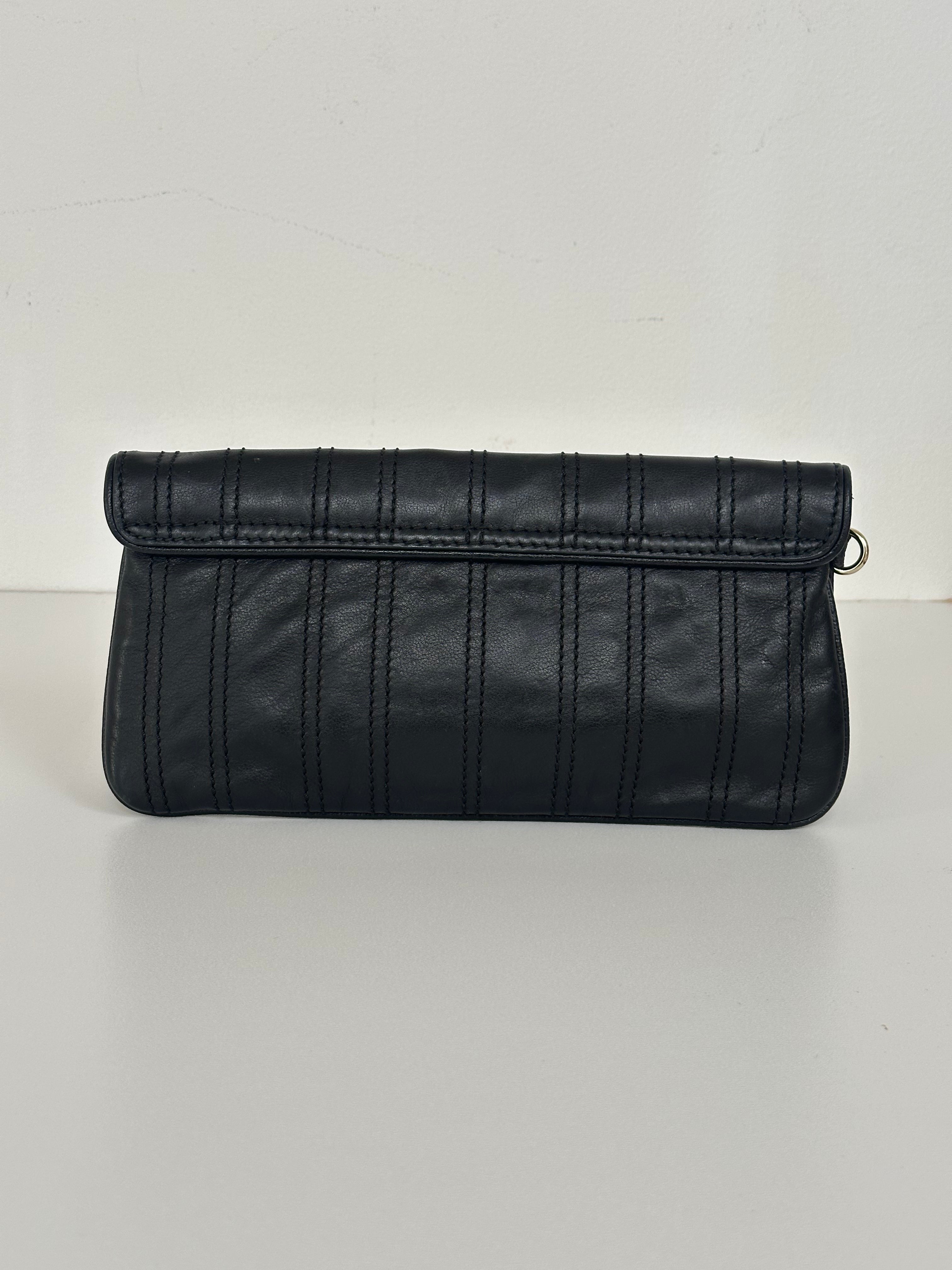 Celine Pre-Owned - Coin Clutch Black Leather Bag