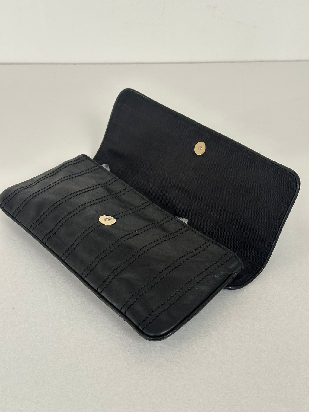Celine Pre-Owned - Coin Clutch Black Leather Bag