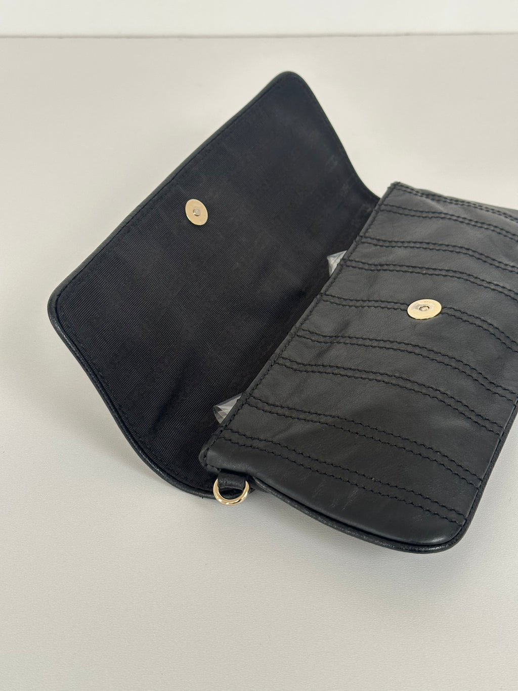 Celine Pre-Owned - Coin Clutch Black Leather Bag