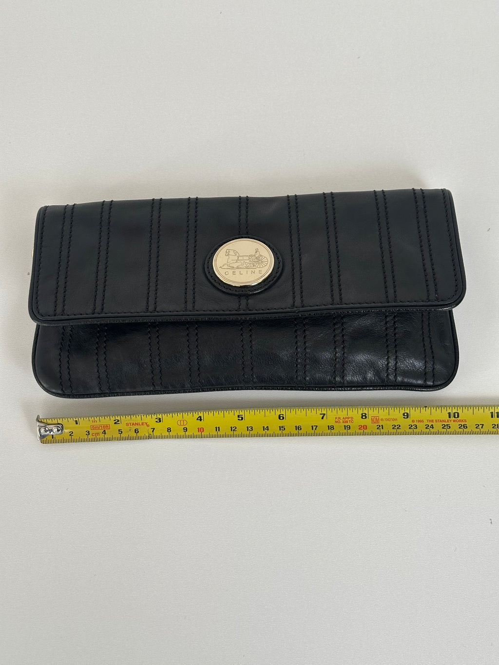 Celine Pre-Owned - Coin Clutch Black Leather Bag