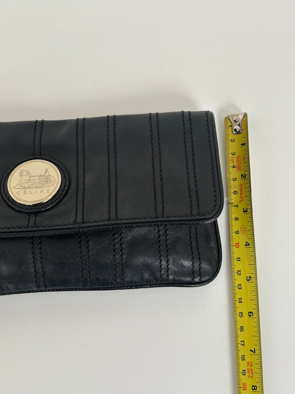 Celine Pre-Owned - Coin Clutch Black Leather Bag