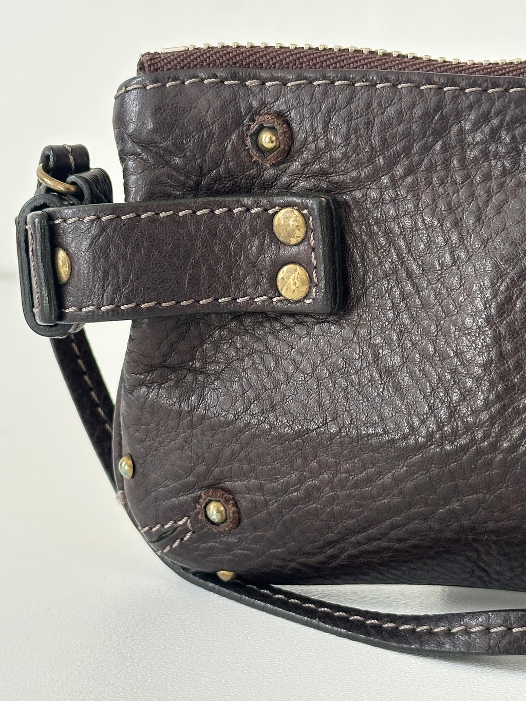 Chloé Pre-Owned 2006 - Paddington Clutch Bag Chocolate Brown - Padlock