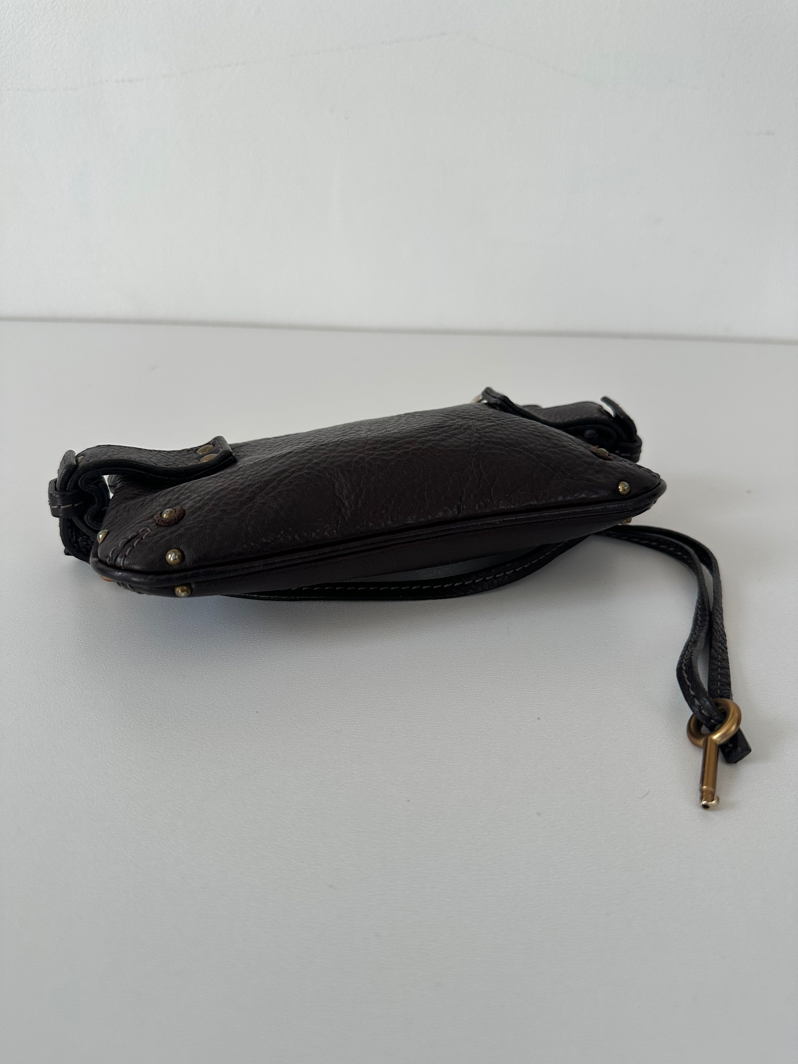 Chloé Pre-Owned 2006 - Paddington Clutch Bag Chocolate Brown - Padlock
