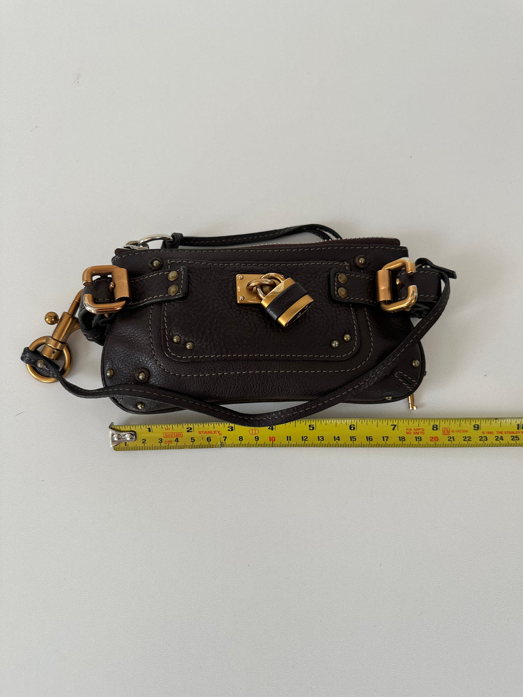 Chloé Pre-Owned 2006 - Paddington Clutch Bag Chocolate Brown - Padlock